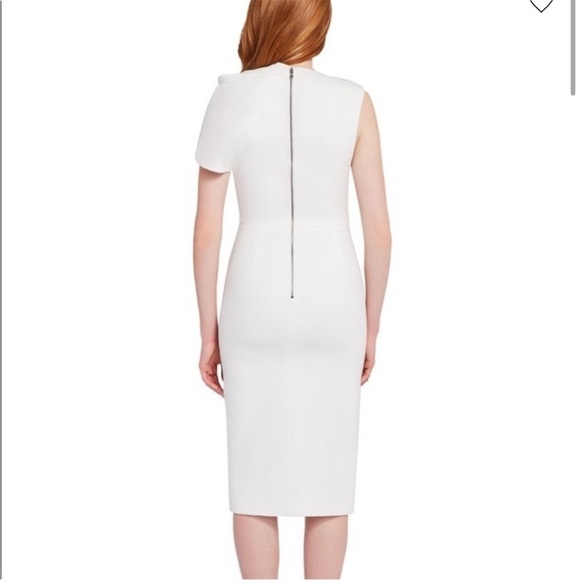 New! Alice + Olivia Kiro Ruffled Shoulder Midi Dress size 8 - Picture 2 of 5